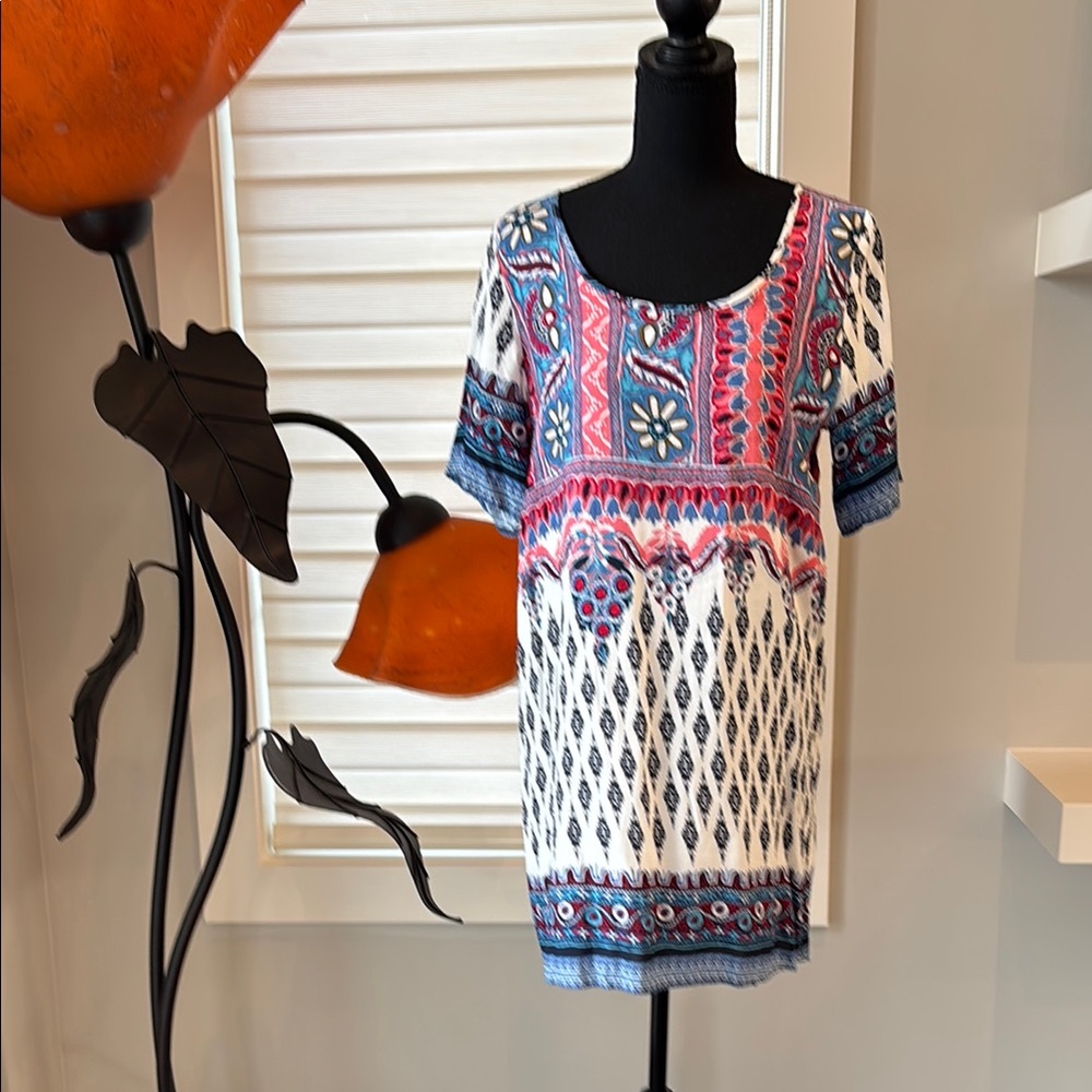 Altar’d State Colorful Patterned Dress Size Large NWT